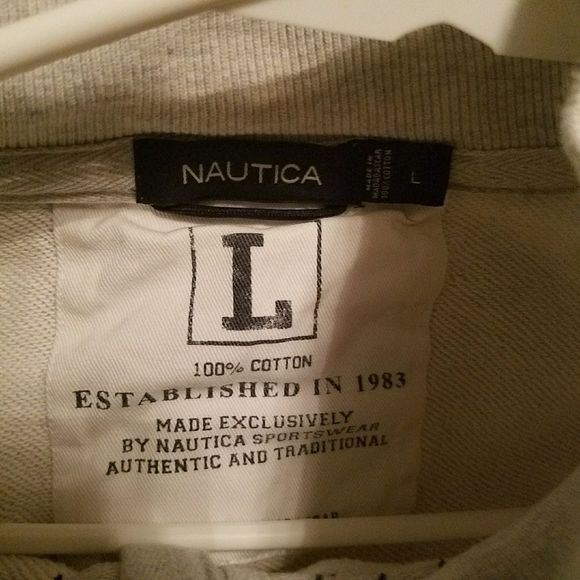 Nautica mens L quarter zip sweatshirt - Picture 4 of 4